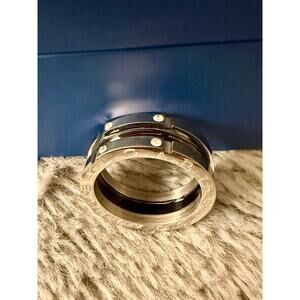 Band Ring .75CM Men Women Size 8 Solid Stainless Steel will not tarnish